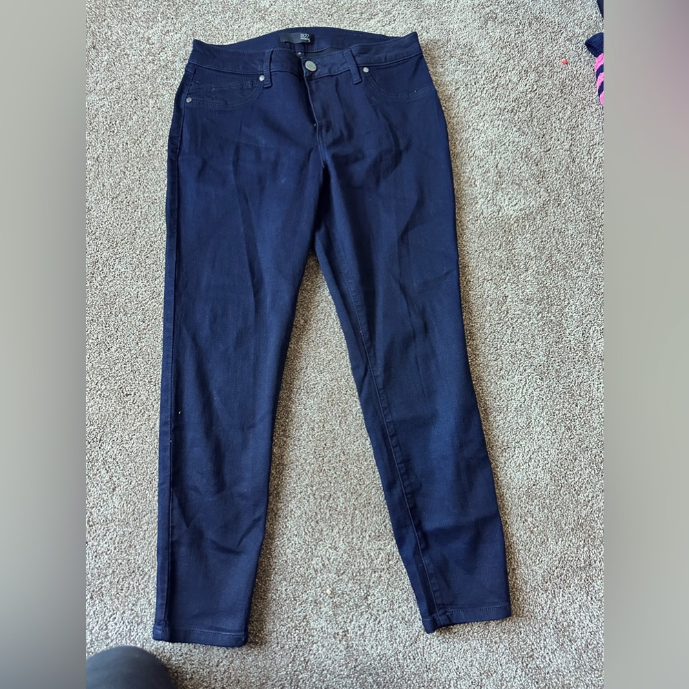 1822 Denim dark navy skinny work pants